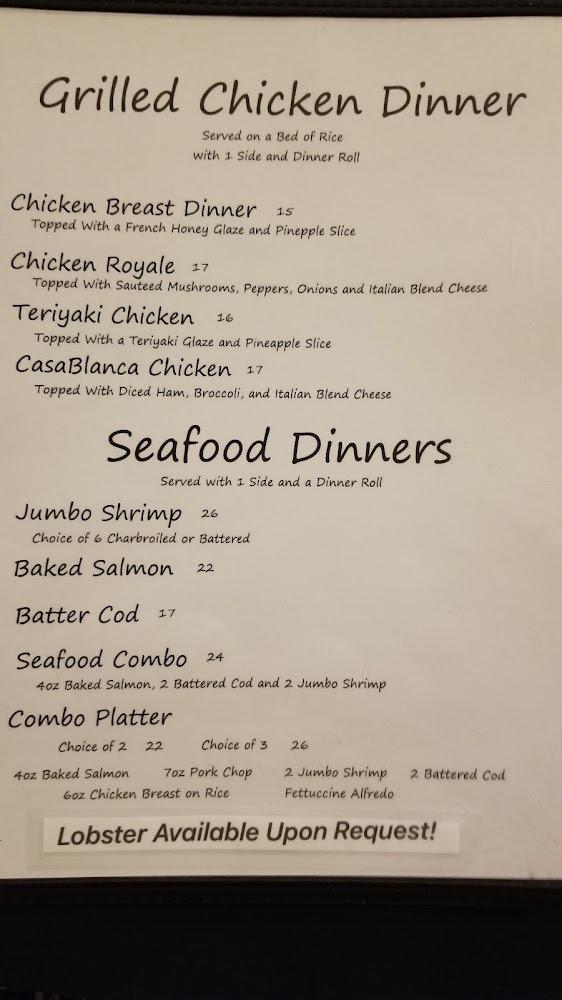 Casablanca Steak House Menu image 2